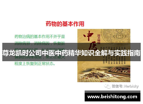 尊龙凯时公司中医中药精华知识全解与实践指南